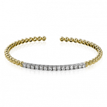 Simon G. Bangle 18k Gold (White, Yellow) 0.98 ct Diamond - LB2086-Y-18K