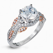 Simon G. 18k White Gold Diamond Engagement Ring - DR349