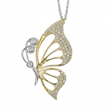 Simon G. Pendant 18k Gold (White, Yellow) 0.44 ct Diamond - LP4815-18K