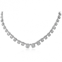 Simon G. Necklace 18k Gold (White) 5.41 ct Diamond - LP4458-18K