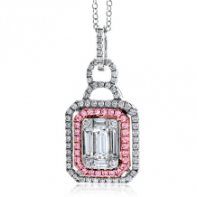 Simon G. Pendant 18k Gold (Rose, White) 0.7 ct Diamond - LP4316-18K