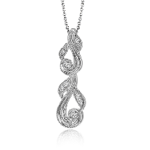 Simon G. Pendant 18k Gold (White) 0.1 ct Diamond - TP473-18K