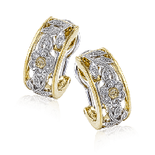 Simon G. Earring 18k Gold (White, Yellow) 0.27 ct Diamond - ME1487-18K