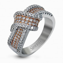 Simon G. 18k White Gold Diamond Right Hand Ring - MR1428