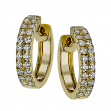 Simon G. Hoop Earring 18k Gold (Yellow) 0.53 ct Diamond - ER369-Y-18K
