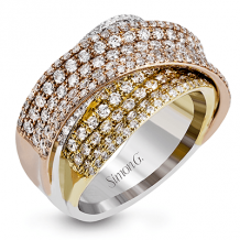 Simon G. Right Hand Ring 18k Gold (Rose, White, Yellow) 1.81 ct Diamond - MR2684-18K