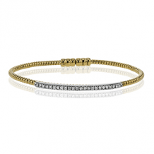 Simon G. Bangle 18k Gold (White, Yellow) 0.24 ct Diamond - LB2151-Y-18K