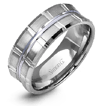 Simon G. Men Ring Platinum (White) - LG110-PT