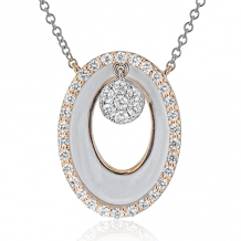 Simon G. Pendant 18k Gold (Rose, White) 0.34 ct Diamond - LP4797-18K