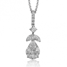 Simon G. Pendant 18k Gold (White) 0.51 ct Diamond - LP4463-18K