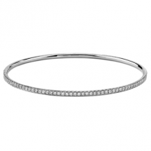 Simon G. Bangle 18k Gold (White) 0.86 ct Diamond - MB1432-18K