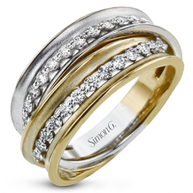 Simon G. Right Hand Ring 18k Gold (White, Yellow) 0.48 ct Diamond - LR2521-18K