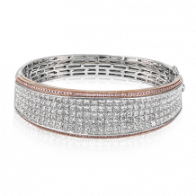 Simon G. Bangle 18k Gold (Rose, White) 14.39 ct Diamond - MB1902-18K