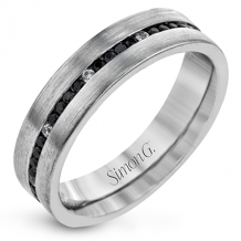 Simon G Men Ring 18k Gold (Black, White) 0.66 ct Diamond - LR2172-18K