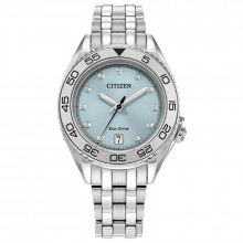 CITIZEN Eco-Drive Sport Luxury Carson Ladies Stainless Steel - FE6161-54L