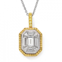 Simon G. Pendant 18k Gold (White, Yellow) 1.16 ct Diamond - TP159-18KWY