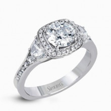 Simon G. 18k White Gold Diamond Engagement Ring - MR2648