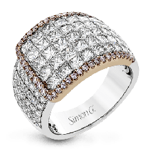 Simon G. Right Hand Ring 18k Gold (Rose, White) 3.36 ct Diamond - MR2916-18KRW