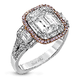 Simon G. Right Hand Ring 18k Gold (Rose, White) 1.18 ct Diamond - MR2638-18KRW photo