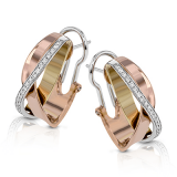 Simon G. Earring 18k Gold (Rose, White, Yellow) 0.24 ct Diamond - ME1900-18K photo