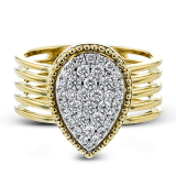 Simon G. Right Hand Ring 18k Gold (White, Yellow) 0.47 ct Diamond - LR2708-18K photo2