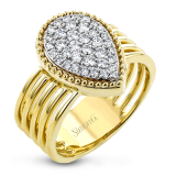 Simon G. Right Hand Ring 18k Gold (White, Yellow) 0.47 ct Diamond - LR2708-18K photo
