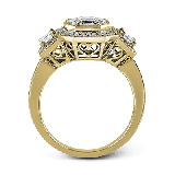 Simon G. 1.01 ctw Halo 18k Yellow Gold Emerald Cut Engagement Ring - LP1996-Y-18K photo3