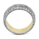 Simon G Men Ring 18k Gold (White, Yellow) 1.87 ct Diamond - MR2975-18K photo3