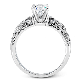 Simon G. 0.35 ctw Straight 18k White Gold Round Cut Engagement Ring - LP1582-D-W-18KS photo4