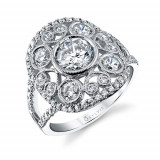 1.15tw Semi-Mount Engagement Ring With 1ct Round Head - s1238 photo
