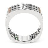 Simon G. 0.19 ctw 14k Two Tone Gold Wedding Band - MR2107-WR-14K photo3