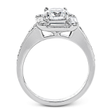 Simon G. Bridal Set 18k White Gold Round Cut Engagement Ring - MR2620-W-18KS photo3