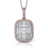 Simon G. Pendant 18k Gold (Rose, White) 0.81 ct Diamond - LP4327-18K photo