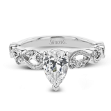 Simon G. Bridal Set 18k White Gold Pear Cut Engagement Ring - TR473-PR-W-18KS photo2