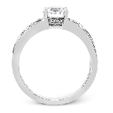 Simon G. 0.09 ctw 18k White Gold Round Cut Engagement Ring - MR2100-W-18KS photo3
