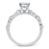 Simon G. Bridal Set 18k White Gold Oval Cut Engagement Ring - TR473-OV-W-18KS photo3