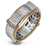 Simon G Men Ring 18k Gold (Rose, White) 0.16 ct Diamond - MR2104-18K photo