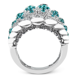 Simon G. Color Ring 18k Gold (White) 0.65 ct Paraiba Tourmaline 1.1 ct Diamond - LP2273-A-18K photo3