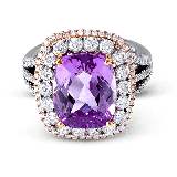 Simon G. Color Ring 18k Gold (Rose, White) 6.68 ct Kunzite 1.26 ct Diamond - MR2557-A-18K-S photo2