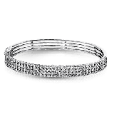 Simon G. Bangle 18k Gold (White) 3.75 ct Diamond - MB1449-18K photo2