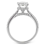 Simon G. 0.32 ctw Halo 18k White Gold Oval Cut Engagement Ring - LR2345-W-18KS photo4