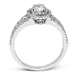 Simon G. 0.68 ctw Halo 18k White Gold Oval Cut Engagement Ring - MR2588-W-18KS photo3