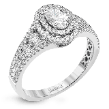 Simon G. 0.68 ctw Halo 18k White Gold Oval Cut Engagement Ring - MR2588-W-18KS photo