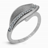 Simon G. 18k White Gold Diamond Ring - DR246 photo