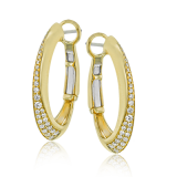 Simon G. Hoop Earring 18k Gold (Yellow) 0.28 ct Diamond - LE4402-Y-18K photo