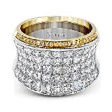 Simon G. Right Hand Ring 18k Gold (White, Yellow) 4.58 ct Diamond - MR1720-18KWY photo2