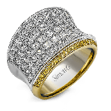 Simon G. Right Hand Ring 18k Gold (White, Yellow) 4.58 ct Diamond - MR1720-18KWY photo