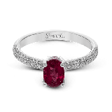 Simon G. Color Ring 18k Gold (White) 0.9 ct Ruby 0.31 ct Diamond - LP2128-18K-S photo2