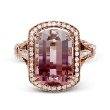 Simon G. Color Ring 18k Gold (Rose) 8.89 ct Watermelon Tourmaline 0.55 ct Diamond - TR625-18K-S photo2