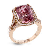 Simon G. Color Ring 18k Gold (Rose) 8.89 ct Watermelon Tourmaline 0.55 ct Diamond - TR625-18K-S photo